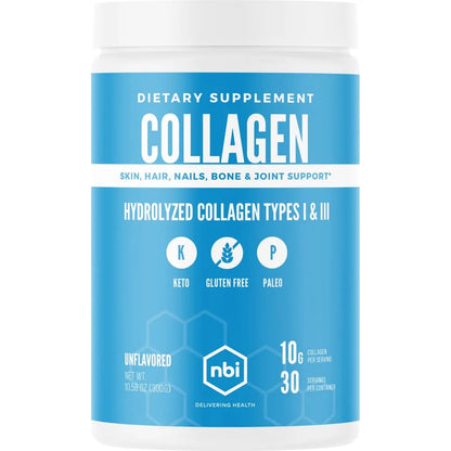 Proteína De Colágeno Hidrolizado Tipo I Y III Sin Sabor Polvo 400g