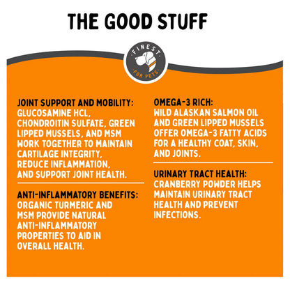 Golosinas Masticables Multivitamínicas 10 En 1 Para Perros Salud Articular Y Pelaje Brillante