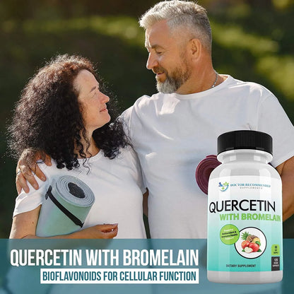 Quercetina 800mg Con Bromelina 165mg 120 Cápsulas Veganas Suplemento Antioxidante