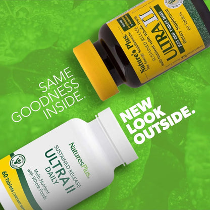 Multivitaminico Ultra Ii Liberacion Sostenida 60 Tabletas NaturesPlus Energia Y Salud