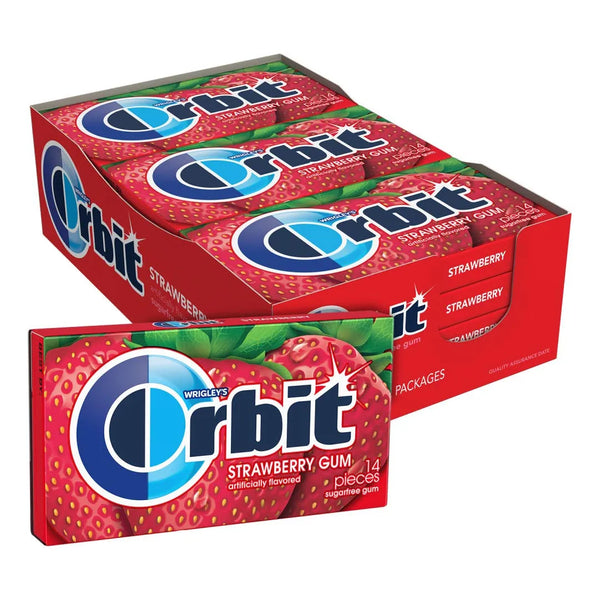 Chicle Orbit Sin Azúcar Sabor Fresco 12 Paquetes Frescura Duradera