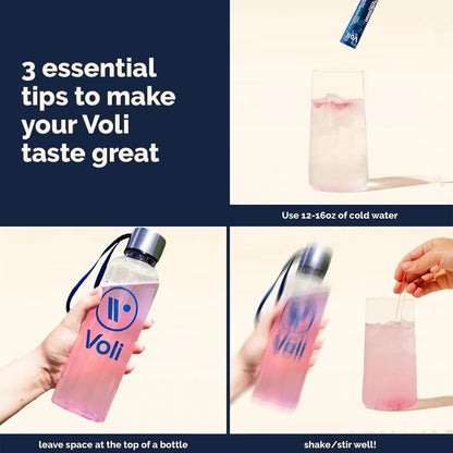 Voli Hydration Hidratación De Superalimentos Fresa Al Atardecer Con Musgo Marino