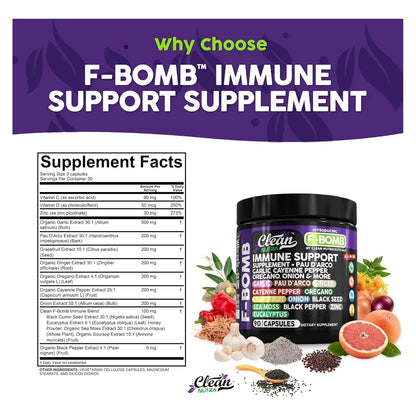 Suplemento Inmunologico Natural Con Pau D Arco Ajo Y Vitaminas Vegano