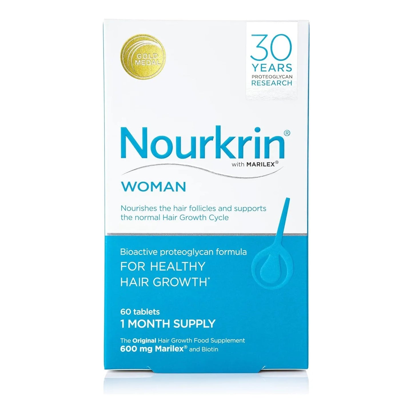 Nourkrin Woman Suplemento Capilar 60 Tabletas Naturales - Imagen 5
