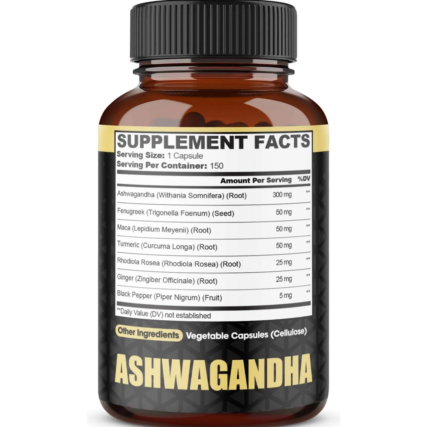 Cápsulas De Ashwagandha Con 7 Ingredientes Herbales 8050 Mg Mezcla Potente Para Energía Y Sueño