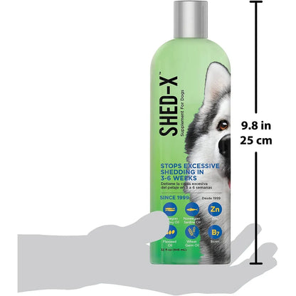 Shed X Perro Dermaplex Multivitaminico Para Pelaje 946ml Con Omega 3 Y Vitaminas