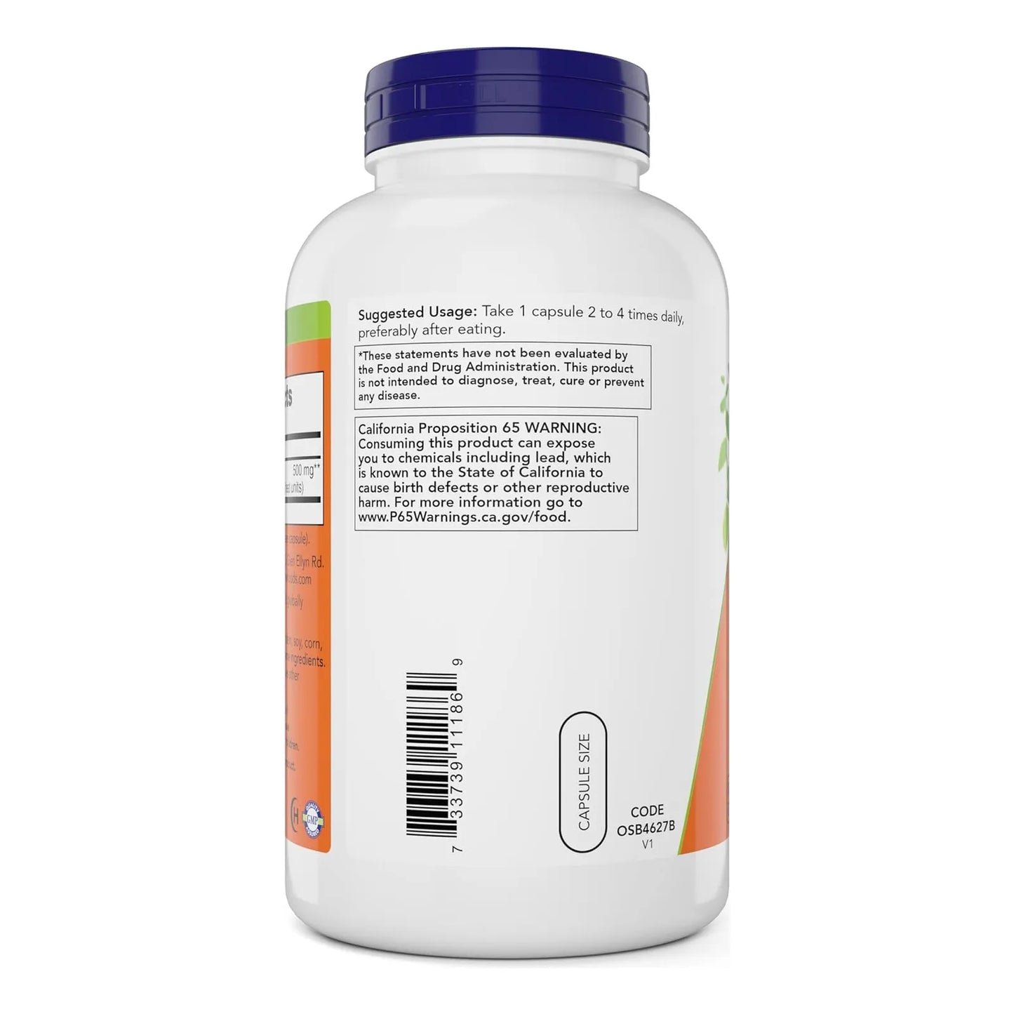 Cayena 500 Mg 360 Cápsulas Vegetales Paquete Doble NOW