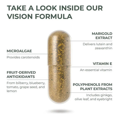 Complejo Natural Salud Ocular Con Luteina Zeaxantina Y Vitamina E Proteccion Visual Premium