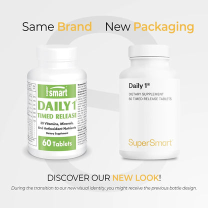 Daily 1 Multivitaminico Con Biopqq Vitaminas A B C D E Biotina Y Antioxidantes