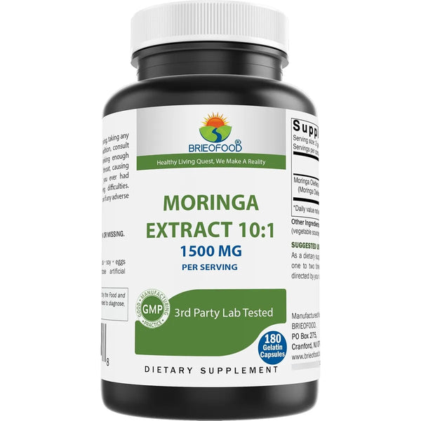 Extracto De Moringa Oleifera 10 1 1500 Mg 180 Capsulas Superalimento Sin Gluten Y Omg