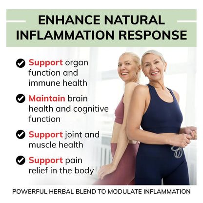 Fórmula Orgánica Antiinflamatoria Con Cúrcuma Jengibre Boswellia Vegano Sin OMG