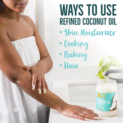 Aceite De Coco Orgánico Refinado BetterBody Foods 56 Oz Sabor Neutro Multiusos