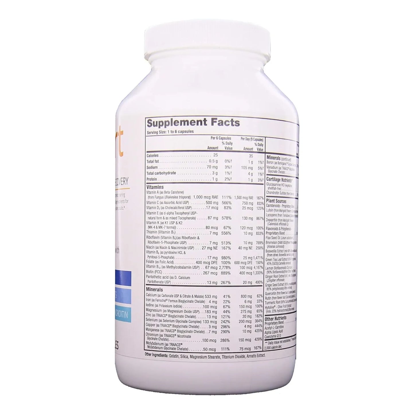 Multivitaminas Deportivas Con Glucosamina Y Condroitina 270 Capsulas Energia Y Proteccion Articular