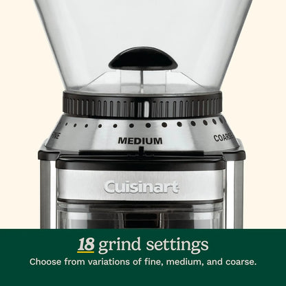 Molinillo Automático Cuisinart DBM8AMZ Supreme Grind Acero Inoxidable 18 Niveles Molienda