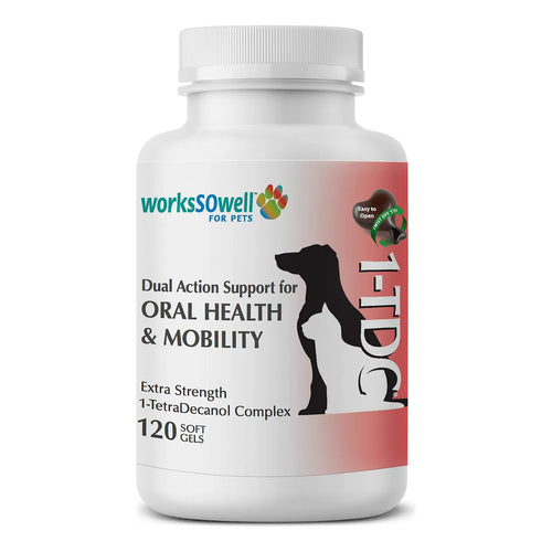 WorksSoWell Soporte Natural Doble Accion 120 Geles Suaves Para Perros Y Gatos Salud Articulaciones Y Encías
