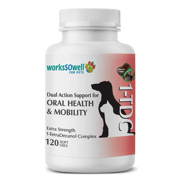 WorksSoWell Soporte Natural Doble Accion 120 Geles Suaves Para Perros Y Gatos Salud Articulaciones Y Encías