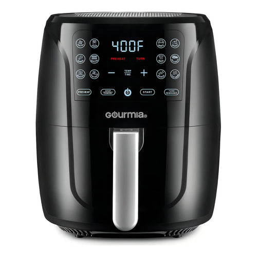 Freidora De Aire Gourmia 6 Cuartos Digital 12 Funciones Cocina Saludable Sin Aceite