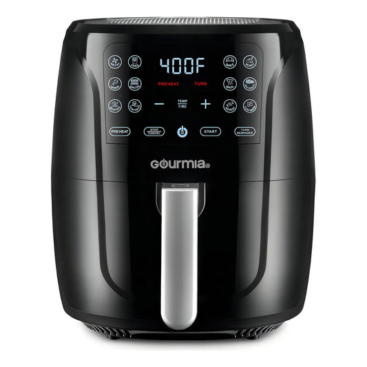 Freidora De Aire Gourmia 6 Cuartos Digital 12 Funciones Cocina Saludable Sin Aceite