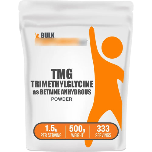 Polvo De Trimetilglicina Anhidra Betaína TMG 500g Suplemento Energía Y Salud