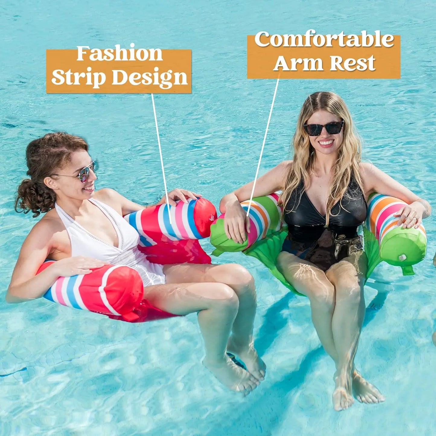 Sillas Inflables Sloosh 3 Paquetes Flotadores Piscina Verano Diversion