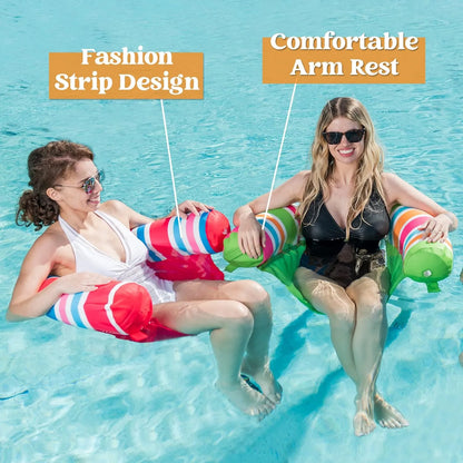 Sillas Inflables Sloosh 3 Paquetes Flotadores Piscina Verano Diversion