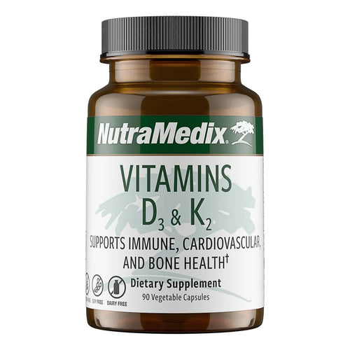 Suplemento De Vitamina D3 Y K2 Para Salud Inmunológica Cardíaca Y Ósea 90 Cápsulas