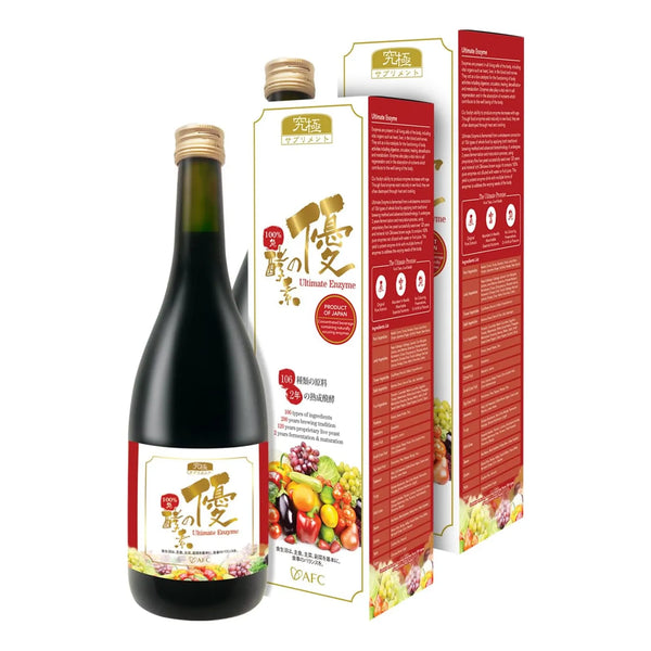 Bebida Enzimática Digestiva Pura 106 Extractos Vegetales AFC Japan Alivia Gases E Hinchazón