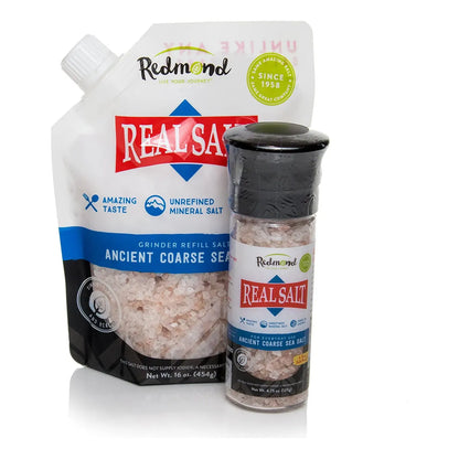 Sal Marina Natural Sin Refinar Gruesa Con Molinillo 450 Gram