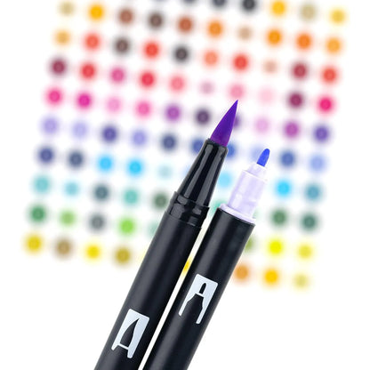Marcadores Tombow Dual Brush Pastel X10 Punta Doble Y Mezclables