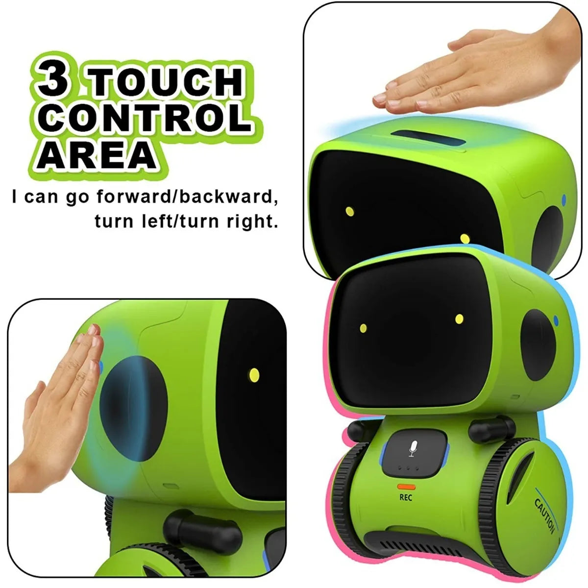 Robot Niños Gilobaby Sensor Controlado Por Voz Inteligente Diversión Interactiva