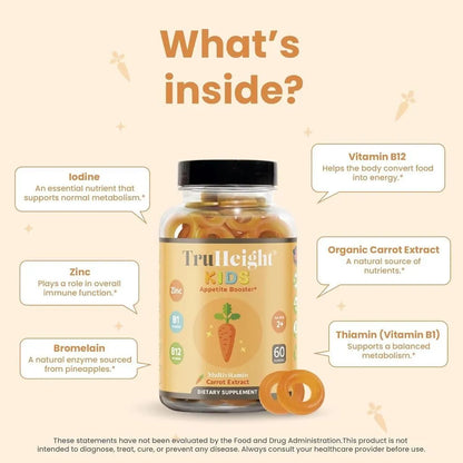 Gomitas Naturales Para Aumentar Apetito En Niños TruHeight Kids Appetite Booster
