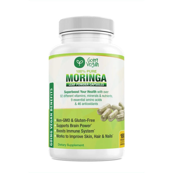 Cápsulas De Moringa 180 Unidades 1200 Mg Refuerzo Inmunológico Y Energía