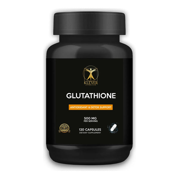 Klever Lifestyle Glutatión Suplemento Antioxidante 120 Cápsulas 500 Mg Salud Celular