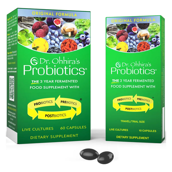 Cápsulas De Probióticos Dr Ohhira 13 Cepas Con Prebióticos Y Postbióticos 60 Unidades