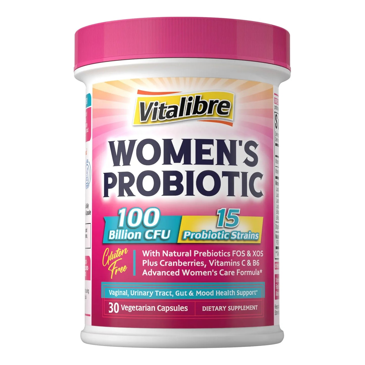 Probióticos Para Mujeres 100 Mil Millones UFC 15 Cepas Salud Vaginal Digestiva E Inmunológica
