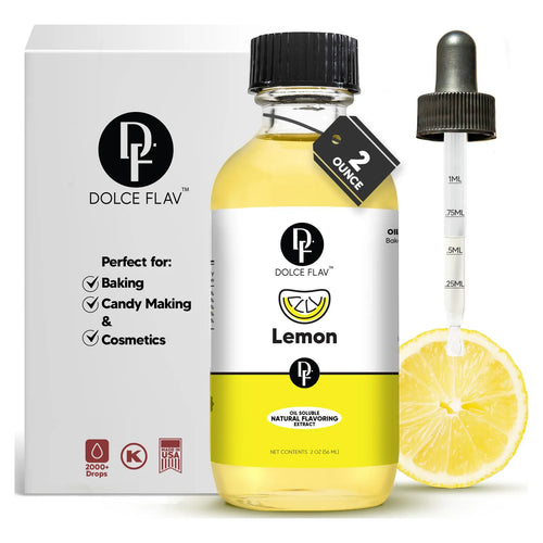 Concentrado Sabor Limón Dolce Foglia 60 Ml Aceite Aromatizante Multiusos