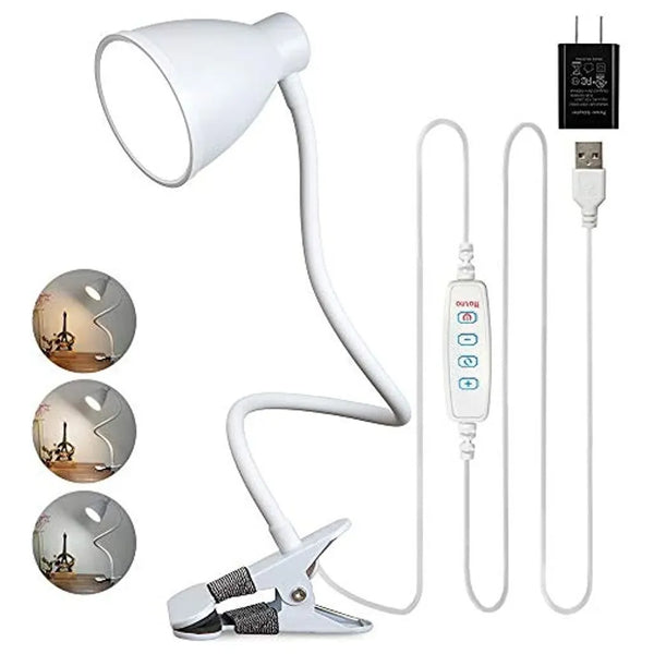 Lampara De Clip Bohon 3 Colores 10 Niveles Iluminacion Ajustable