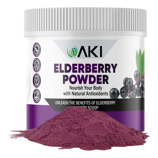 Polvo De Saúco AKI Nutritivo Para Batidos Y Avena Fortalece Tu Sistema Inmunológico