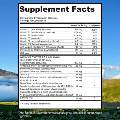 ScimeraMD Scimune Suplemento Inmunologico Zinc Quercetina Equinacea Beta Glucano 30 Capsulas