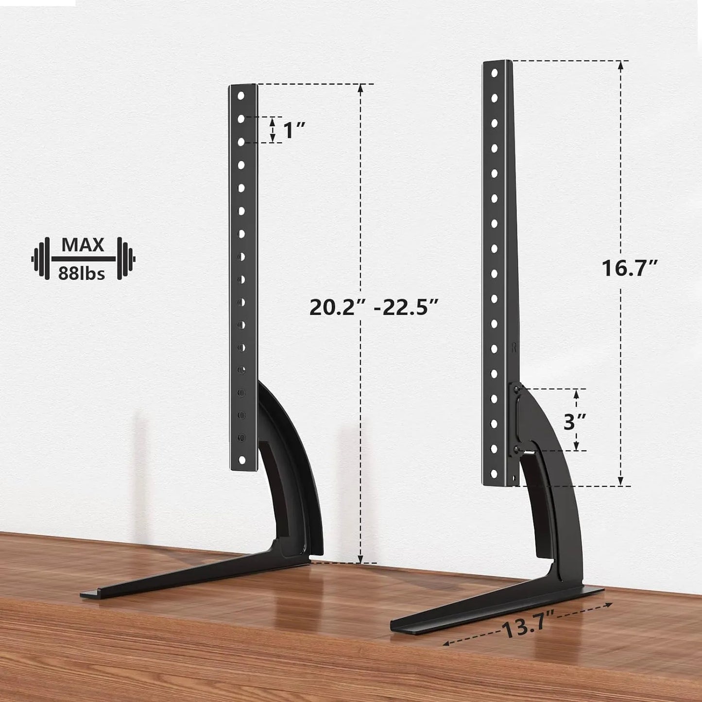 Soporte De Tv Universal 32-55 Pulgadas TAVR Base Ajustable Y Estable