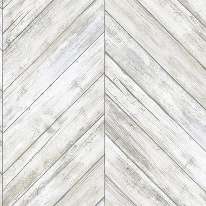Papel Pintado Autoadhesivo Tablas Madera Espiga Blanca 1 Metro Decoracion Paredes