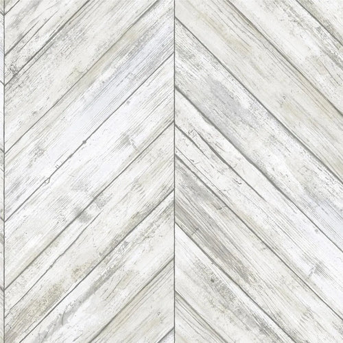 Papel Pintado Autoadhesivo Tablas Madera Espiga Blanca 1 Metro Decoracion Paredes