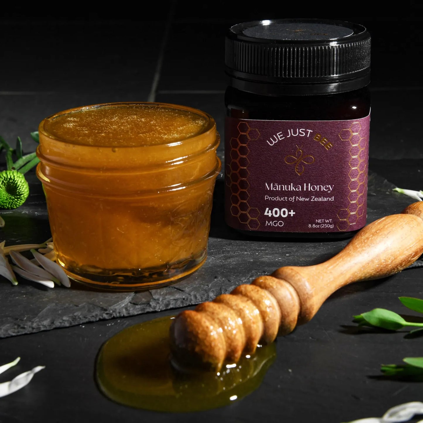 Miel De Manuka Cruda MGO 400+ 100% Pura Origen Sostenible Nueva Zelanda