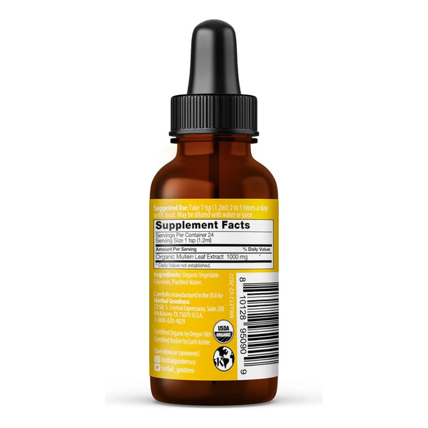 Extracto De Hoja De Gordolobo Desintoxica Pulmones Y Digestión 100 Natural