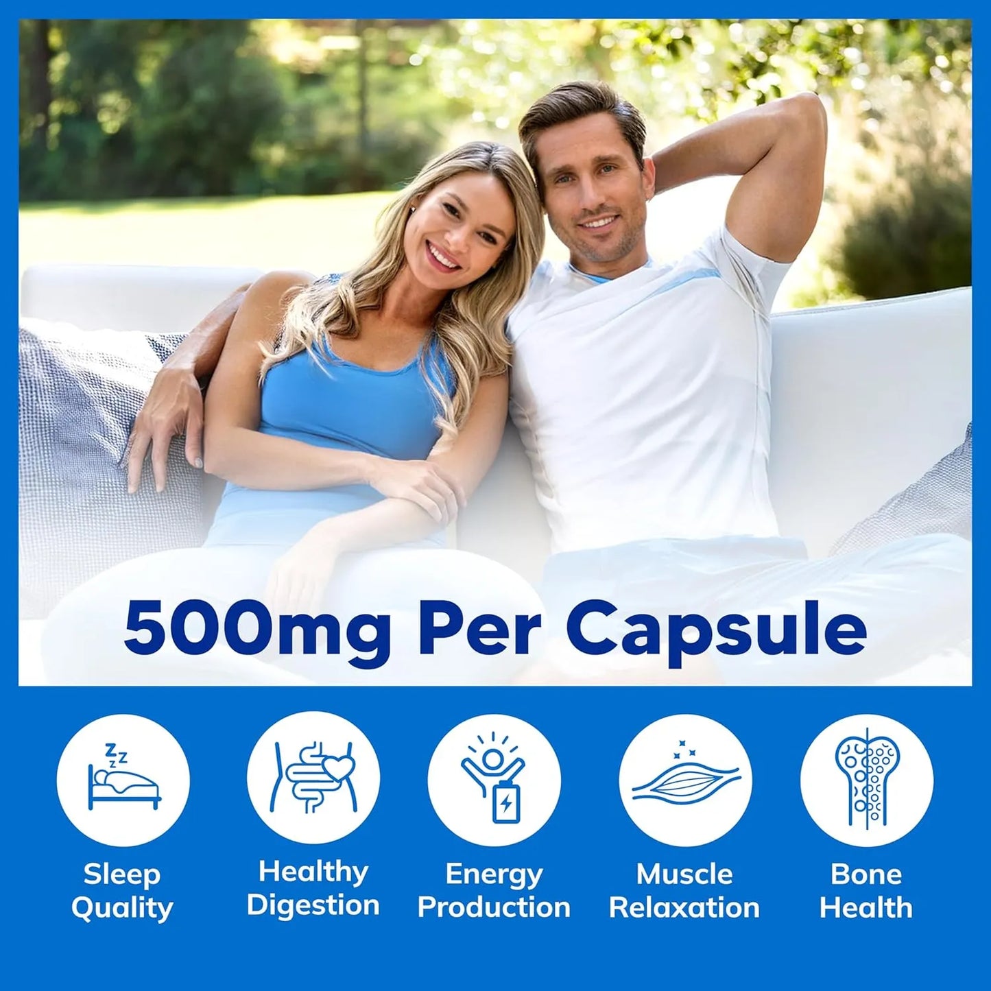 Capsulas De Magnesio Elemental 500 Mg Citrato Y Oxido 180 Unidades aSquared Nutrition