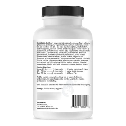 Masticables Multivitamínicos Diarios Para Perros 60 Unidades Salud Y Vitalidad