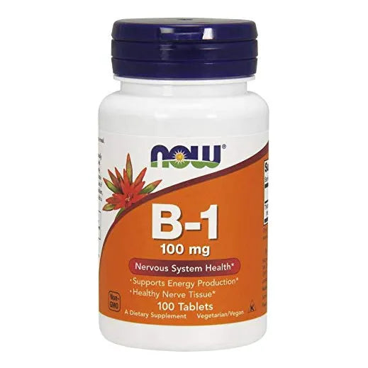 Vitamina B1 Tiamina 100 Mg 200 Tabletas Energia Y Bienestar