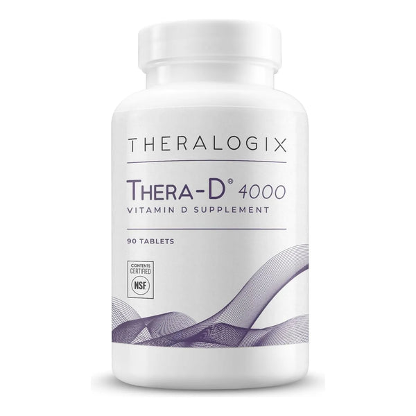 Vitamina D3 Thera D 4000 UI 90 Tabletas Apoyo Inmunológico Y Óseo