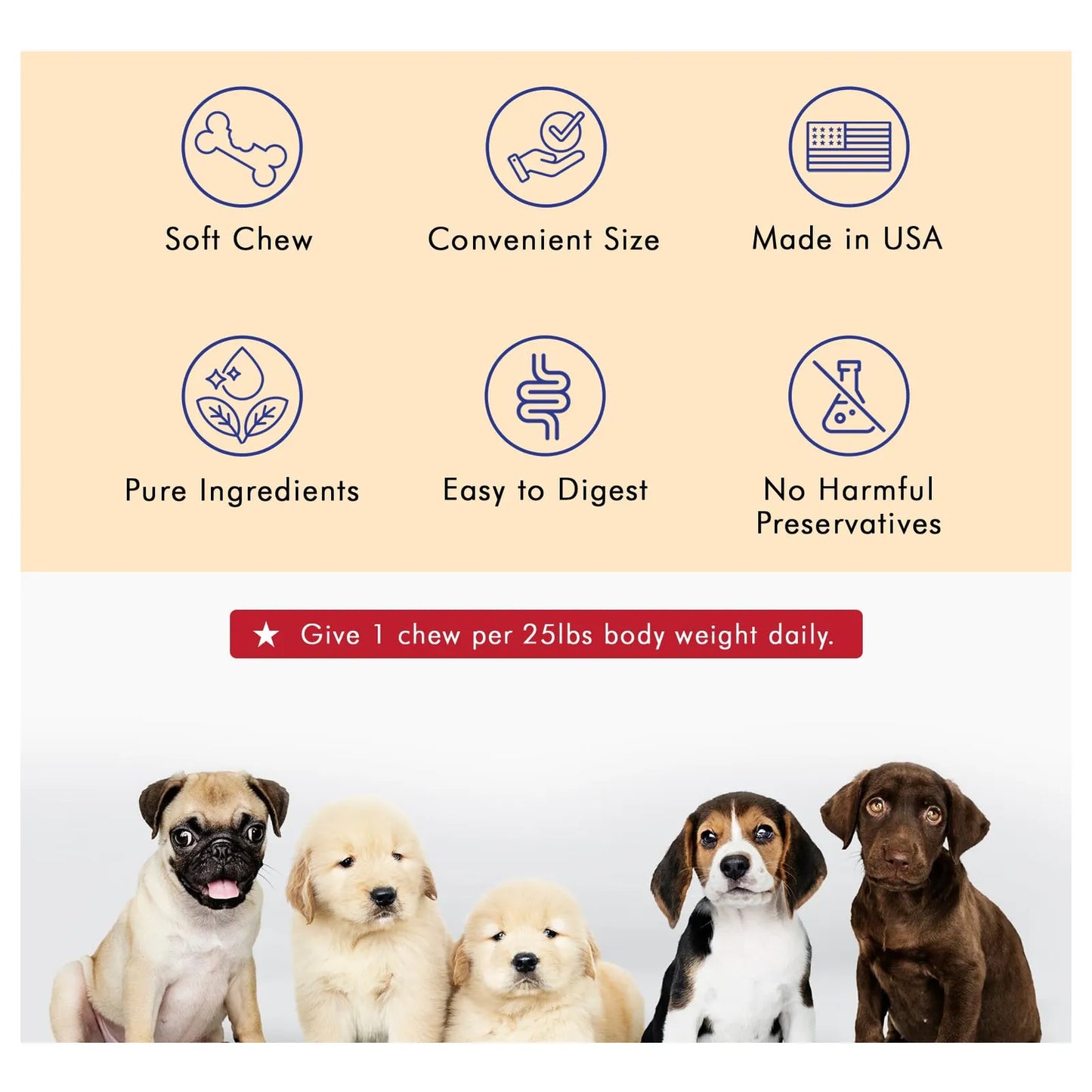 Soporte Probiótico Avanzado Para Perros Y Gatos Con Prebióticos Sabor Pato