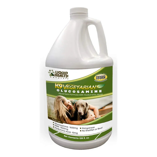 Glucosamina Líquida Vegetariana K9 128 Oz Para Salud Articular Canina